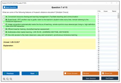 Huawei H19-370 HCS-Pre-sales IP-ES Practice test exam simulator test engine exam Prep practice test questions answers Image 7