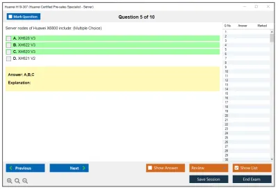 Huawei H19-307 Huawei Certified Pre-sales Associate-Server Practice test exam simulator test engine exam Prep practice test questions answers Image 5