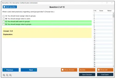 ServiceNow CSA ServiceNow Certified System Administrator Practice test exam simulator test engine exam Prep practice test questions answers Image 2