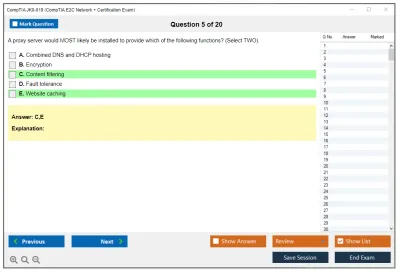 CompTIA JK0-019 CompTIA E2C Network + Certification Exam Practice test exam simulator test engine exam Prep practice test questions answers Image 5