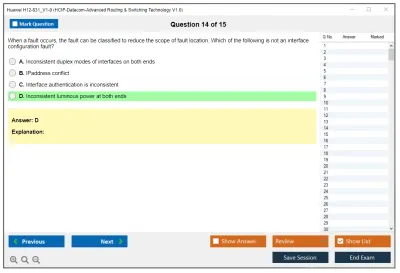 Huawei H12-831_V1-0 HCIP-Datacom-Advanced Routing & Switching Technology V1.0 Practice test exam simulator test engine exam Prep practice test questions answers Image 14
