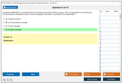 BICSI RCDDv14.1 BICSI Registered Communications Distribution Designer - RCDDv14.1 Practice test exam simulator test engine exam Prep practice test questions answers Image 9