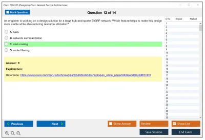 Cisco 300-320 Designing  Cisco Network Service Architectures Practice test exam simulator test engine exam Prep practice test questions answers Image 12