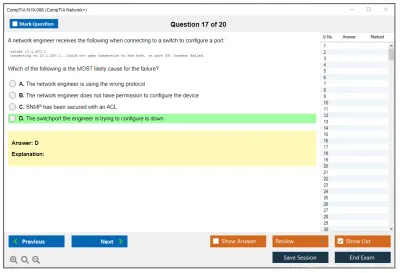 CompTIA N10-008 CompTIA Network+ Exam Practice test exam simulator test engine exam Prep practice test questions answers Image 17