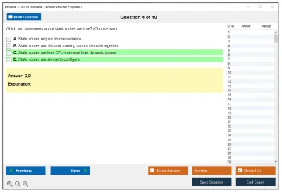 Brocade 170-010 Brocade Certified vRouter Engineer Practice test exam simulator test engine exam Prep practice test questions answers Image 4