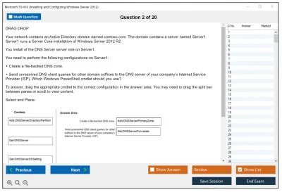 Microsoft 70-410 Installing and Configuring Windows Server 2012 Practice test exam simulator test engine exam Prep practice test questions answers Image 2