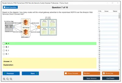 Palo Alto Networks PSE-PrismaCloud PSE Palo Alto Networks System Engineer Professional - Prisma Cloud Practice test exam simulator test engine exam Prep practice test questions answers Image 7