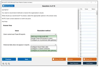 Microsoft PL-600 Microsoft Power Platform Solution Architect Practice test exam simulator test engine exam Prep practice test questions answers Image 4