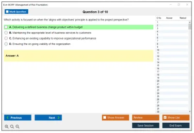 Exin MORF Management of Risk Foundation Practice test exam simulator test engine exam Prep practice test questions answers Image 3