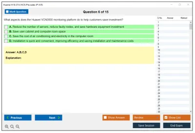 Huawei H19-374 HCS-Pre-sales IP-IVS Practice test exam simulator test engine exam Prep practice test questions answers Image 6