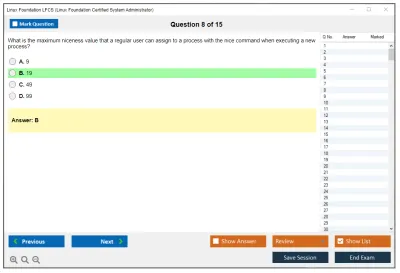 Linux Foundation LFCS Linux Foundation Certified System Administrator Practice test exam simulator test engine exam Prep practice test questions answers Image 8