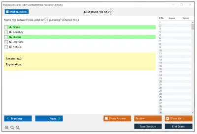 ECCouncil 312-50 Certified Ethical Hacker Exam Practice test exam simulator test engine exam Prep practice test questions answers Image 10
