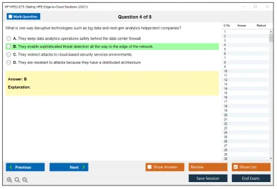 HP HPE2-E75 Selling HPE Edge-to-Cloud Solutions (2021) Practice test exam simulator test engine exam Prep practice test questions answers Image 4