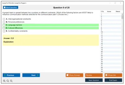 CompTIA PK0-004 CompTIA Project + Practice test exam simulator test engine exam Prep practice test questions answers Image 9