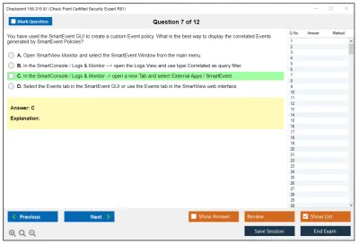 Checkpoint 156-315.81 Check Point Certified Security Expert R81.20 Practice test exam simulator test engine exam Prep practice test questions answers Image 7