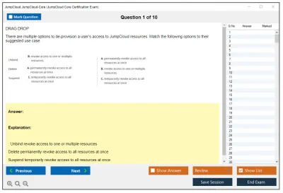 JumpCloud JumpCloud-Core JumpCloud Core Certification Exam Practice test exam simulator test engine exam Prep practice test questions answers Image 1
