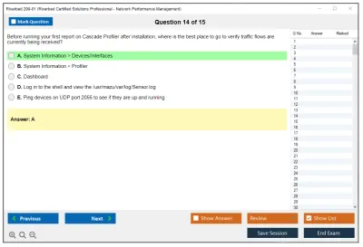Riverbed 299-01 Riverbed Certified Solutions Professional - Network Performance Management Practice test exam simulator test engine exam Prep practice test questions answers Image 14