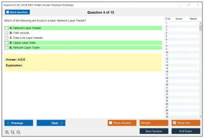 Huawei H12-261 HCIE-R&amp;S (Written) (Expert -Routing &amp; Switching) Practice test exam simulator test engine exam Prep practice test questions answers Image 4