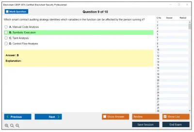 Blockchain CBSP BTA Certified Blockchain Security Professional Practice test exam simulator test engine exam Prep practice test questions answers Image 9