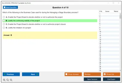Exin EX0-002 PRINCE2 Foundation (by Exin) Practice test exam simulator test engine exam Prep practice test questions answers Image 4