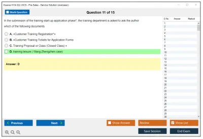 Huawei H19-322 HCS - Pre-Sales - Service Solution (overseas) Practice test exam simulator test engine exam Prep practice test questions answers Image 11