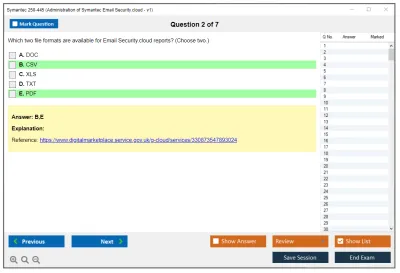 Symantec 250-445 Administration of Symantec Email Security.cloud - v1 Practice test exam simulator test engine exam Prep practice test questions answers Image 2