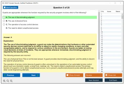 ISC2 SSCP Systems Security Certified Practitioner Practice test exam simulator test engine exam Prep practice test questions answers Image 5