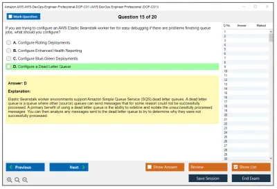 Amazon AWS AWS-DevOps-Engineer-Professional-DOP-C01 AWS DevOps Engineer Professional (DOP-C01) Practice test exam simulator test engine exam Prep practice test questions answers Image 15