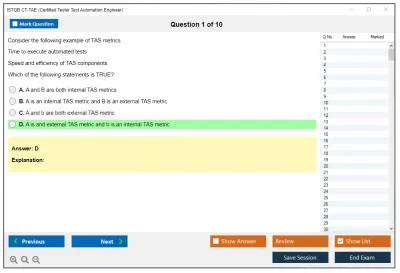 ISTQB CT-TAE Certified Tester Test Automation Engineer Practice test exam simulator test engine exam Prep practice test questions answers Image 1