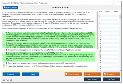 Amazon AWS SAP-C02 AWS Certified Solutions Architect - Professional Practice test exam simulator test engine exam Prep practice test questions answers Image 2