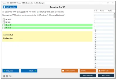 Huawei H13-622 HCNP Storage CBDS (Constructing Big Data Storage) Practice test exam simulator test engine exam Prep practice test questions answers Image 2