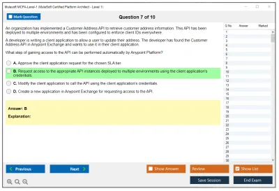 Mulesoft MCPA-Level-1 MuleSoft Certified Platform Architect - Level 1 Practice test exam simulator test engine exam Prep practice test questions answers Image 7