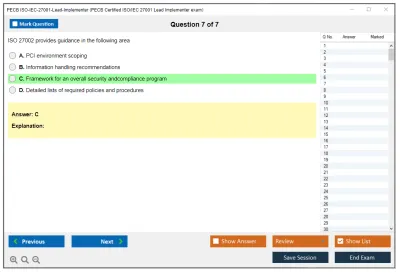 PECB ISO-IEC-27001-Lead-Implementer PECB Certified ISO/IEC 27001 Lead Implementer exam Practice test exam simulator test engine exam Prep practice test questions answers Image 7