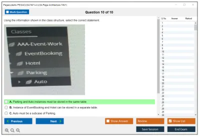 Pegasystems PEGACLSA74V1-A LSA Pega Architecture 74V1 Practice test exam simulator test engine exam Prep practice test questions answers Image 10