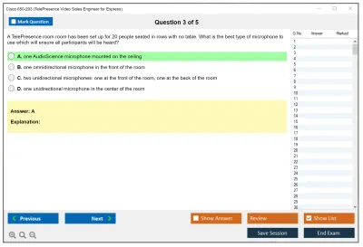 Cisco 650-293 TelePresence Video Sales Engineer for Express Practice test exam simulator test engine exam Prep practice test questions answers Image 3