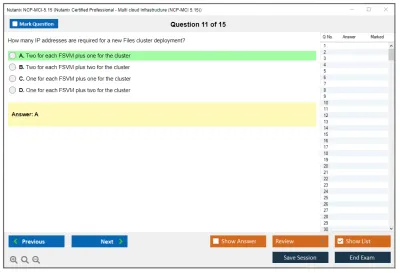 Nutanix NCP-MCI-5.15 Nutanix Certified Professional - Multi cloud Infrastructure (NCP-MCI 5.15) Practice test exam simulator test engine exam Prep practice test questions answers Image 11