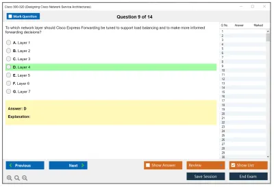 Cisco 300-320 Designing  Cisco Network Service Architectures Practice test exam simulator test engine exam Prep practice test questions answers Image 9