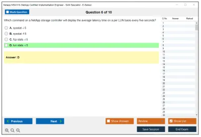 Netapp NS0-516 NetApp Certified Implementation Engineer - SAN Specialist - E-Series Practice test exam simulator test engine exam Prep practice test questions answers Image 6