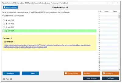 Palo Alto Networks PSE-PrismaCloud PSE Palo Alto Networks System Engineer Professional - Prisma Cloud Practice test exam simulator test engine exam Prep practice test questions answers Image 6