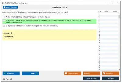 Exin TMSTE TMap Suite Test Engineer Practice test exam simulator test engine exam Prep practice test questions answers Image 2