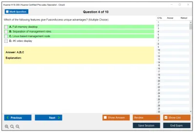 Huawei H19-309 Huawei Certified Pre-sales Specialist - Cloud Practice test exam simulator test engine exam Prep practice test questions answers Image 4