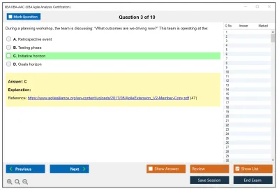 IIBA IIBA-AAC IIBA Agile Analysis Certification Practice test exam simulator test engine exam Prep practice test questions answers Image 3