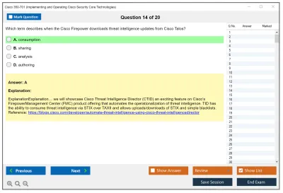 Cisco 350-701 Implementing and Operating Cisco Security Core Technologies (SCOR 350-701) Practice test exam simulator test engine exam Prep practice test questions answers Image 14