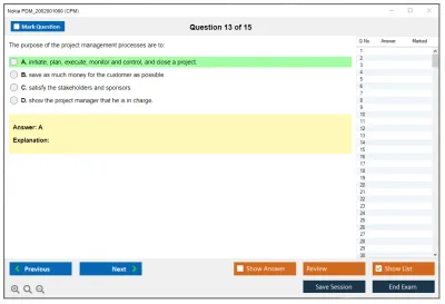 Nokia PDM_2002001060 CPM Practice test exam simulator test engine exam Prep practice test questions answers Image 13