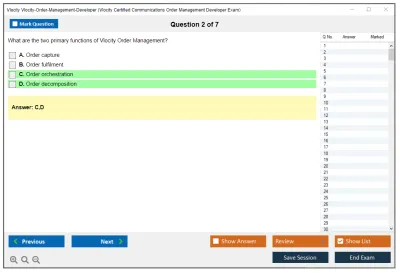 Vlocity Vlocity-Order-Management-Developer Vlocity Certified Communications Order Management Developer Exam Practice test exam simulator test engine exam Prep practice test questions answers Image 2