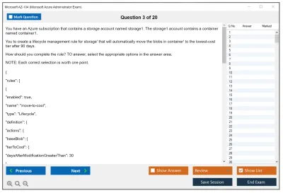 Microsoft AZ-104 Microsoft Azure Administrator Practice test exam simulator test engine exam Prep practice test questions answers Image 3