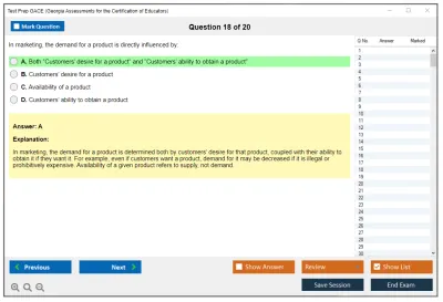 Test Prep GACE Georgia Assessments for the Certification of Educators Practice test exam simulator test engine exam Prep practice test questions answers Image 18