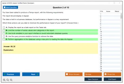 Appian ACD200 Appian Certified Senior Developer Practice test exam simulator test engine exam Prep practice test questions answers Image 2