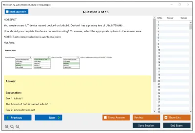 Microsoft AZ-220 Microsoft Azure IoT Developer Practice test exam simulator test engine exam Prep practice test questions answers Image 3