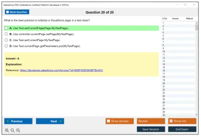 Salesforce PDII Salesforce Certified Platform Developer II Practice test exam simulator test engine exam Prep practice test questions answers Image 20